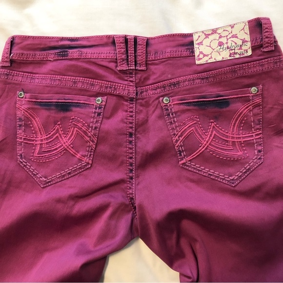 HYDRAULIC Grammercy Original Jegging Skinny Stretch Jeans Size15/16 Berry - Picture 4 of 14